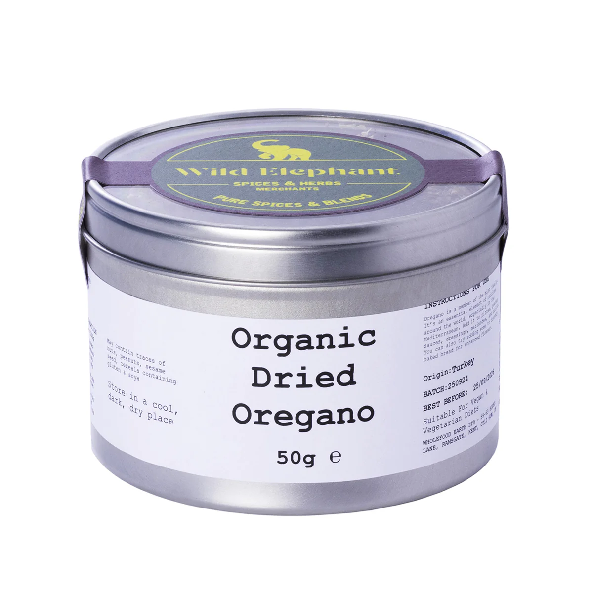 Organic Dried Oregano - Wild Elephant