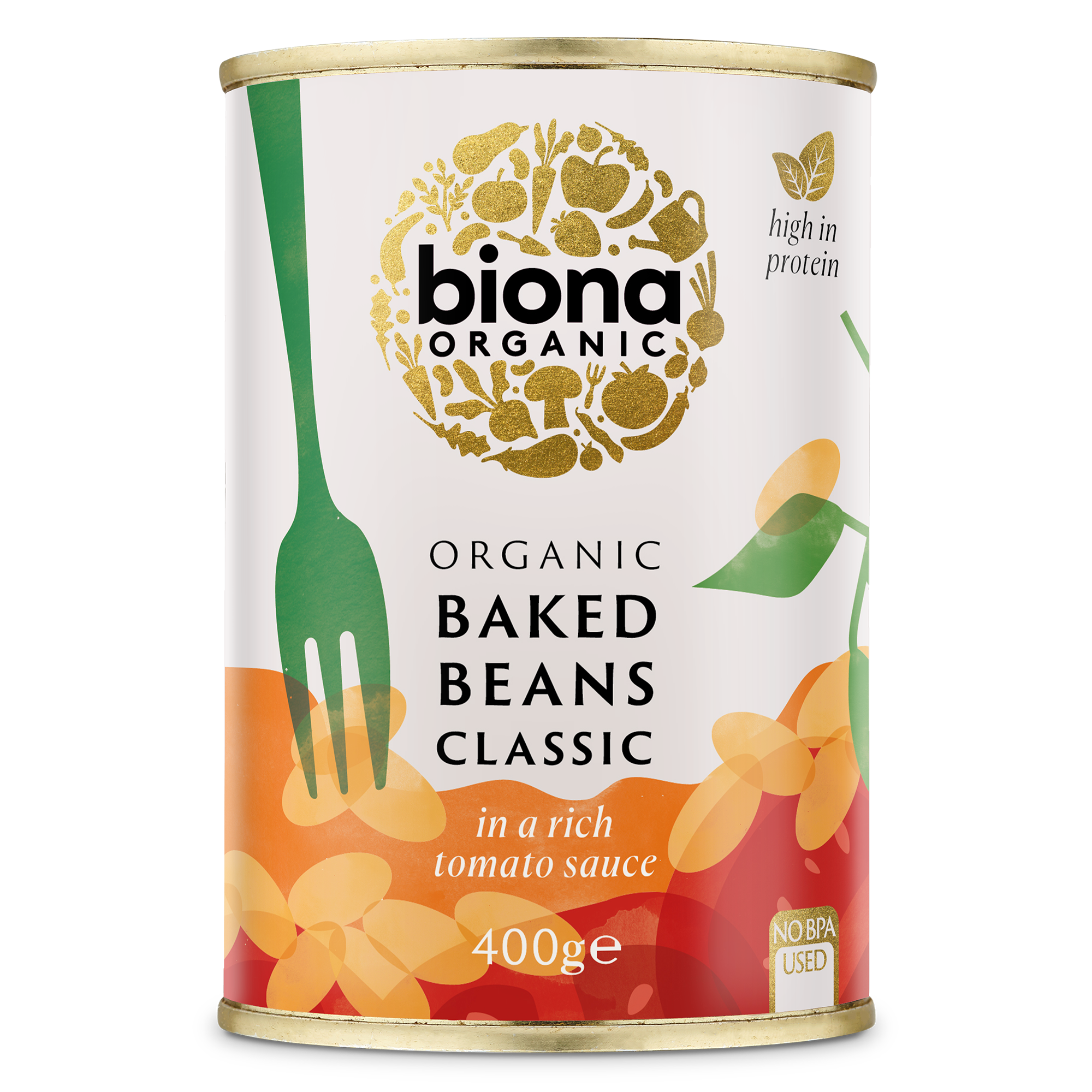Organic Baked Beans in Tomato Sauce - 400g - Biona