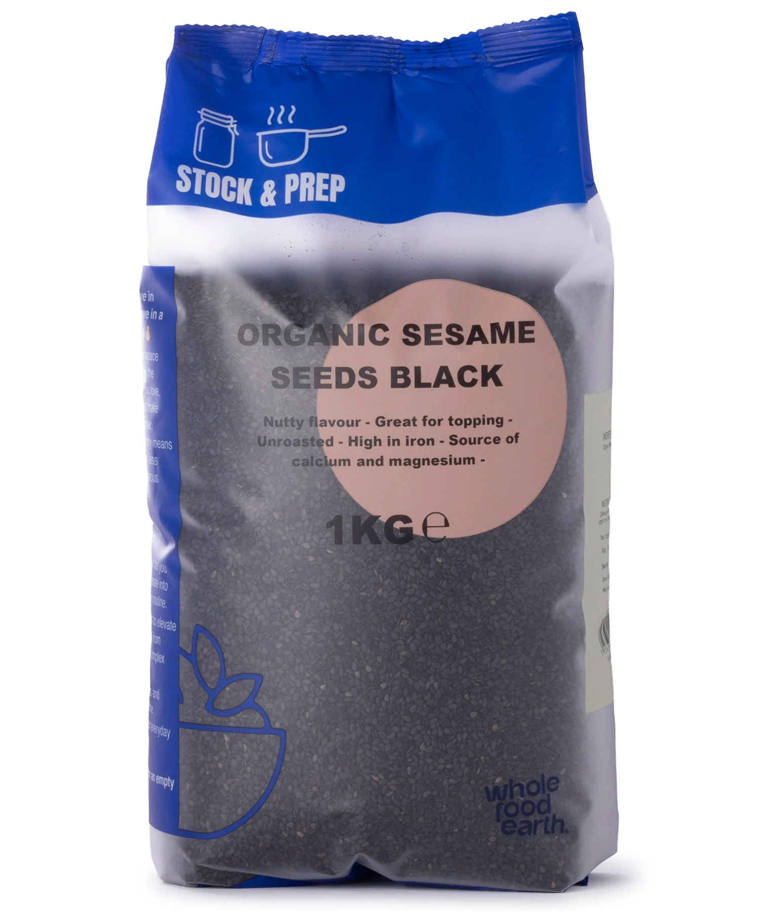 Organic Sesame Seeds Black - Stock & Prep