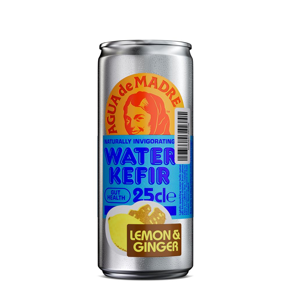 Lemon & Ginger Water Kefir Can