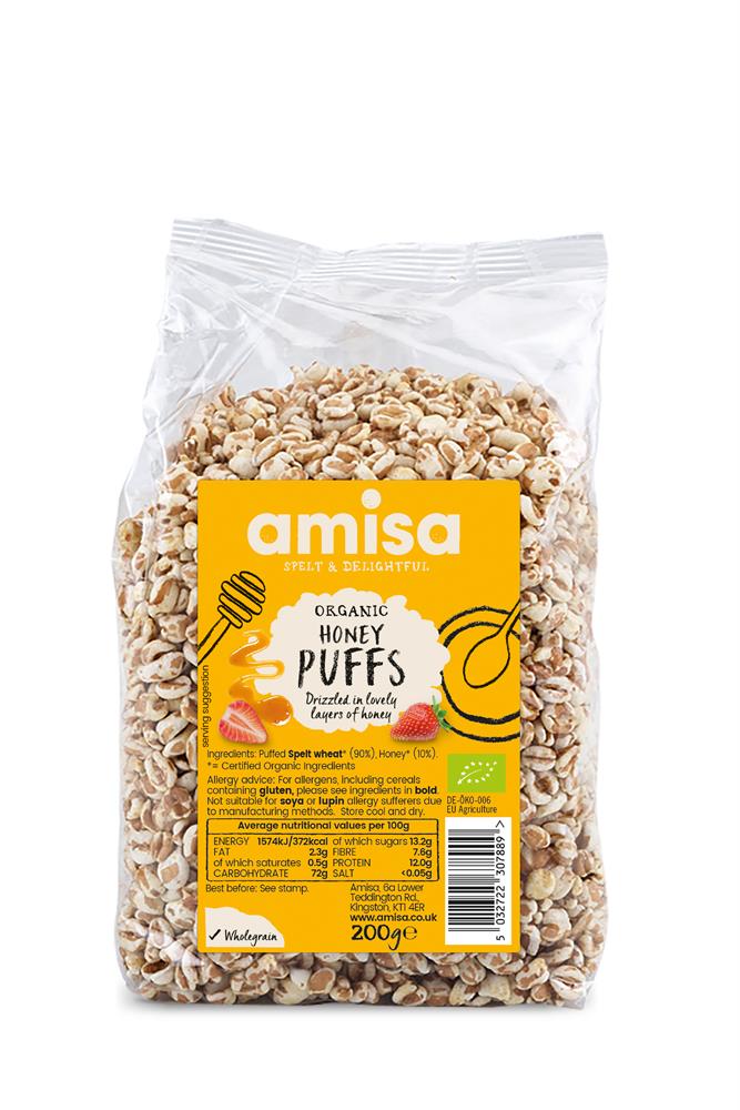Organic Spelt Honey Puffs