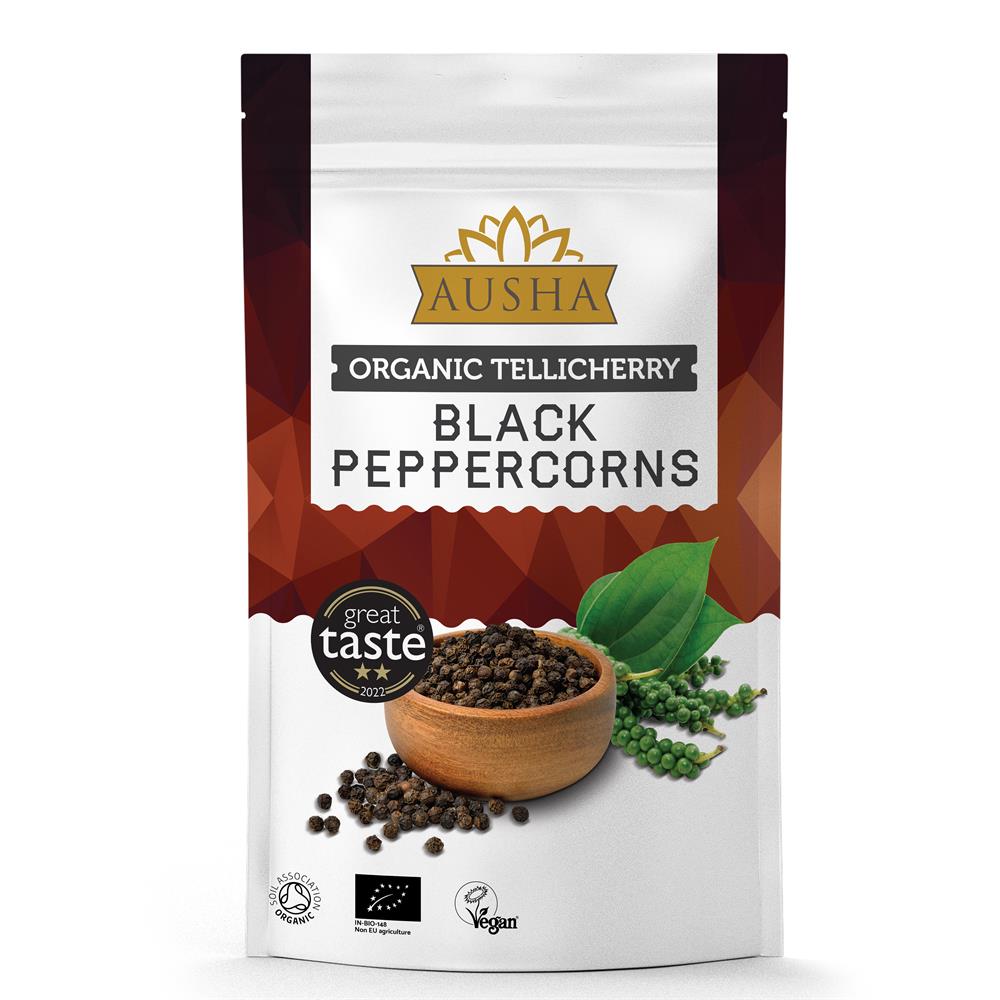 Organic Black Peppercorns 100g