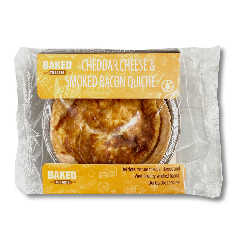 Smoked Bacon & Cheddar Quiche