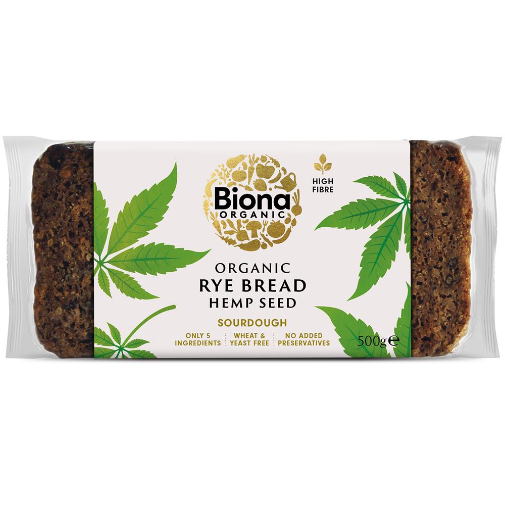 Rye Bread Hemp Seed Org