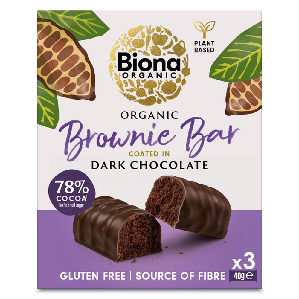 Org Dark Choc Brownie Bar Mult