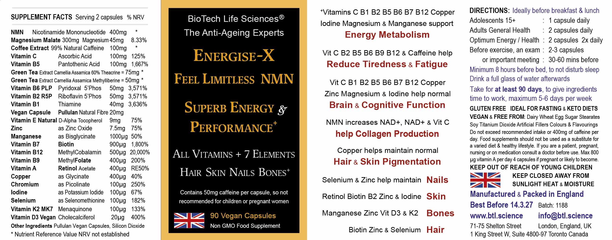 Energise-X NMN Feel Limitless