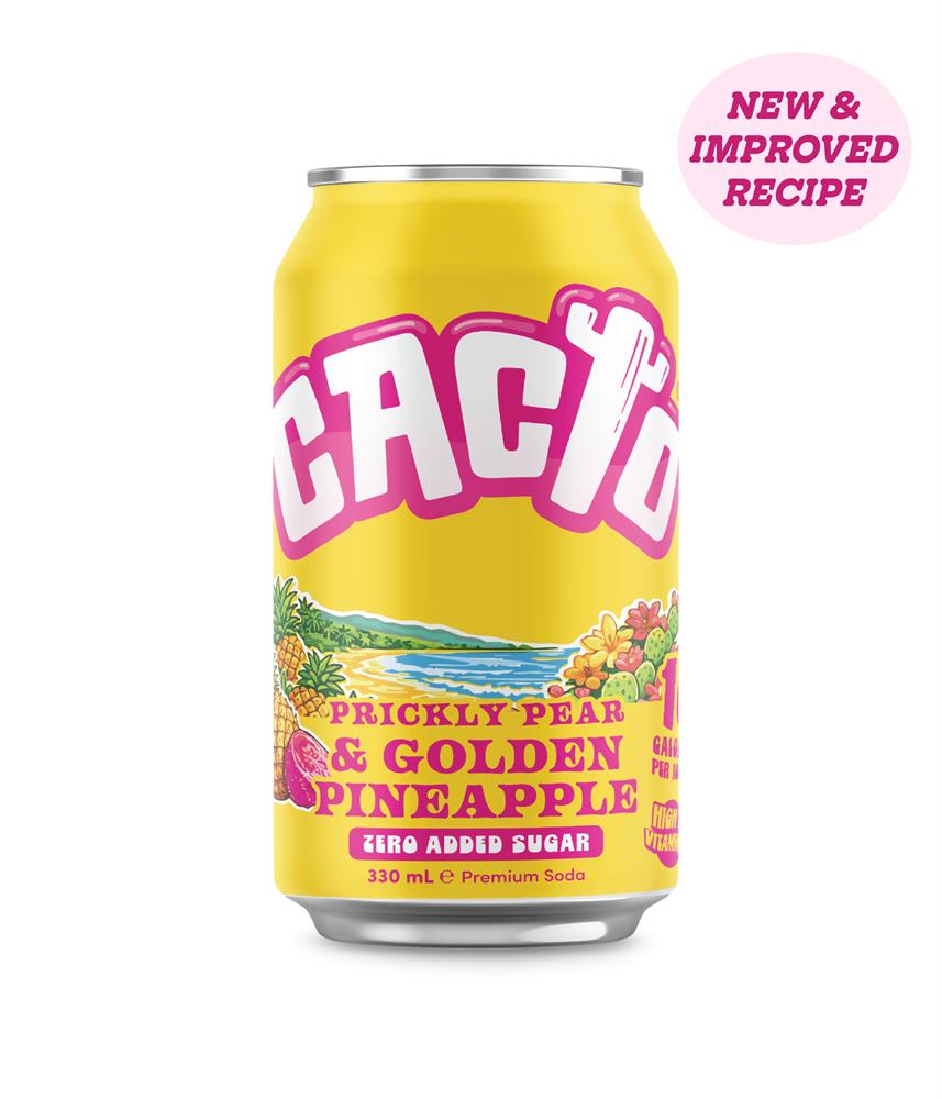 Pineapple & Prickly Pear Soda