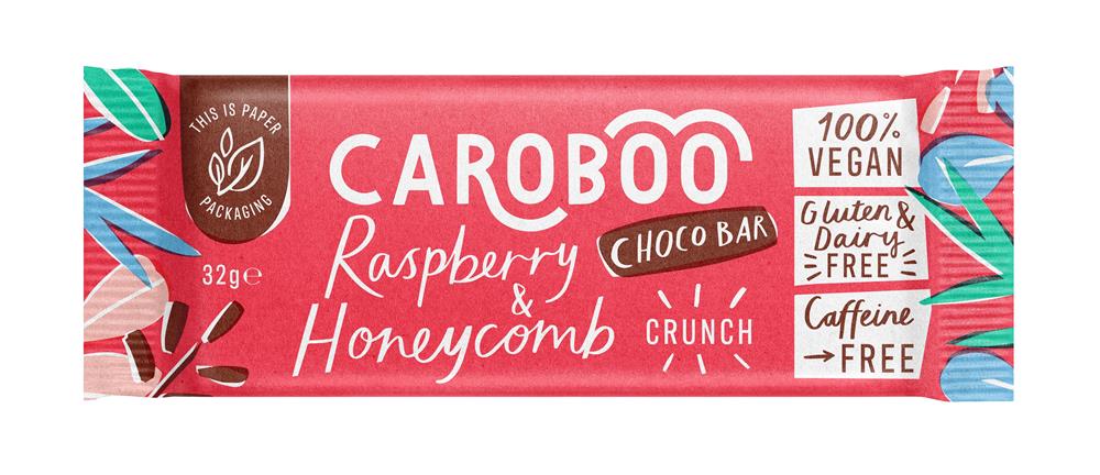 Raspberry Honeycomb Carob Bar