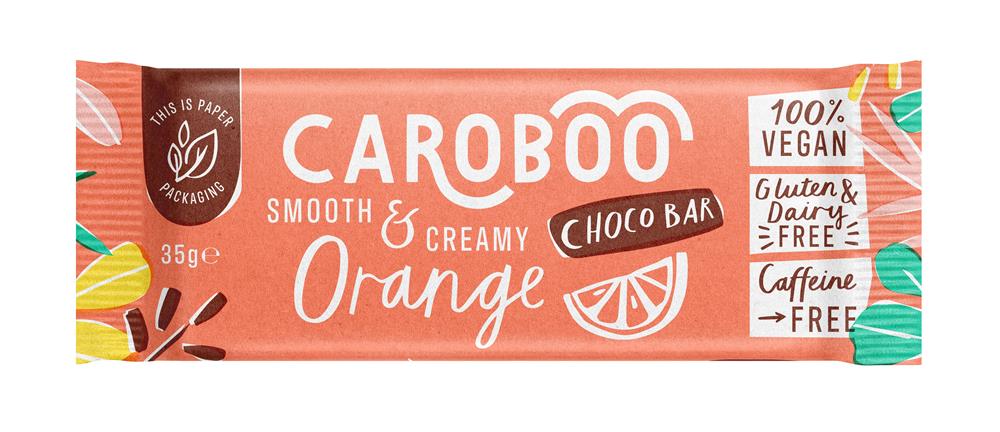 Caroboo Orange Carob Bar