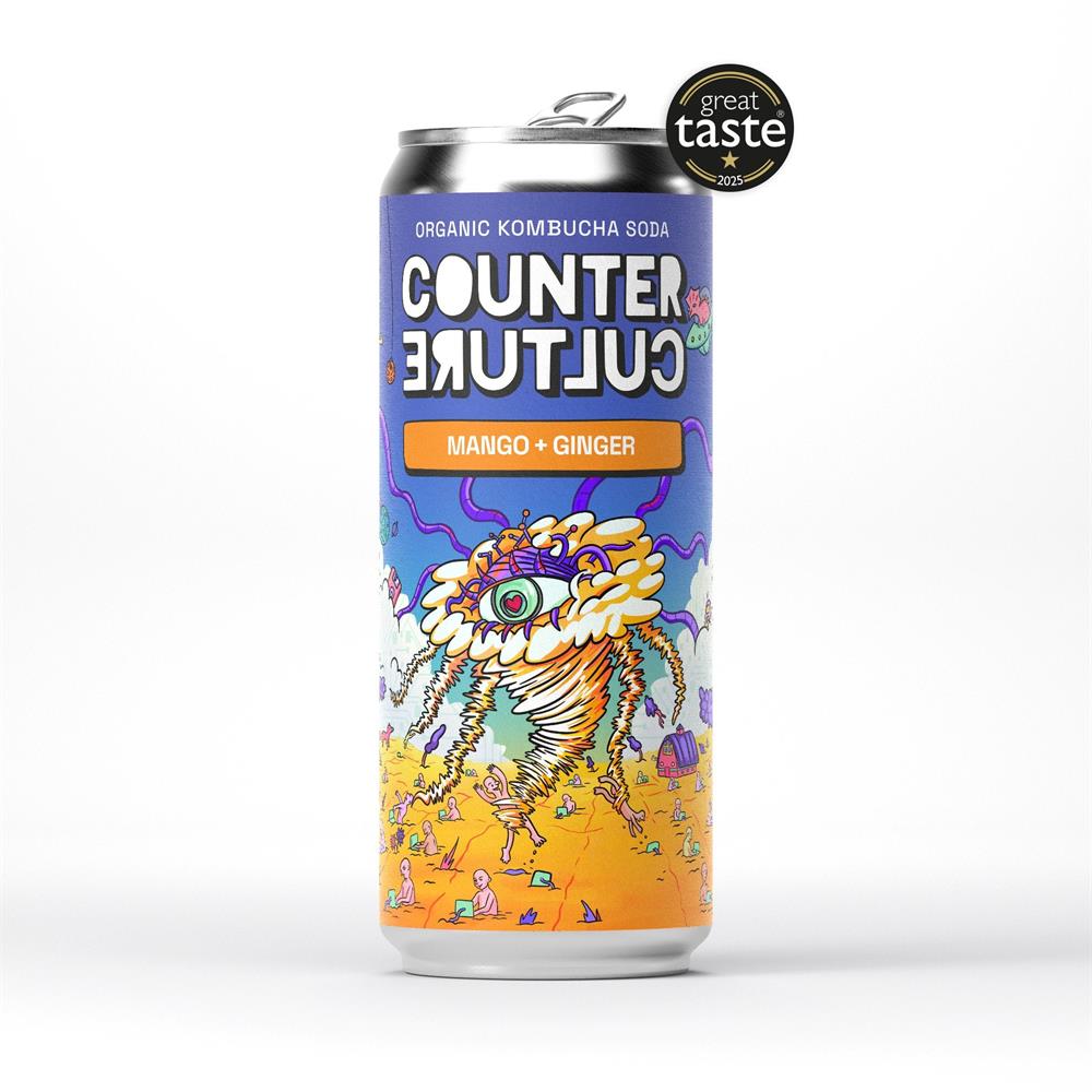 Mango Org Kombucha Soda