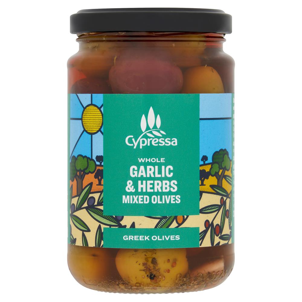 Garlic&Herb Whole Mixed Olives