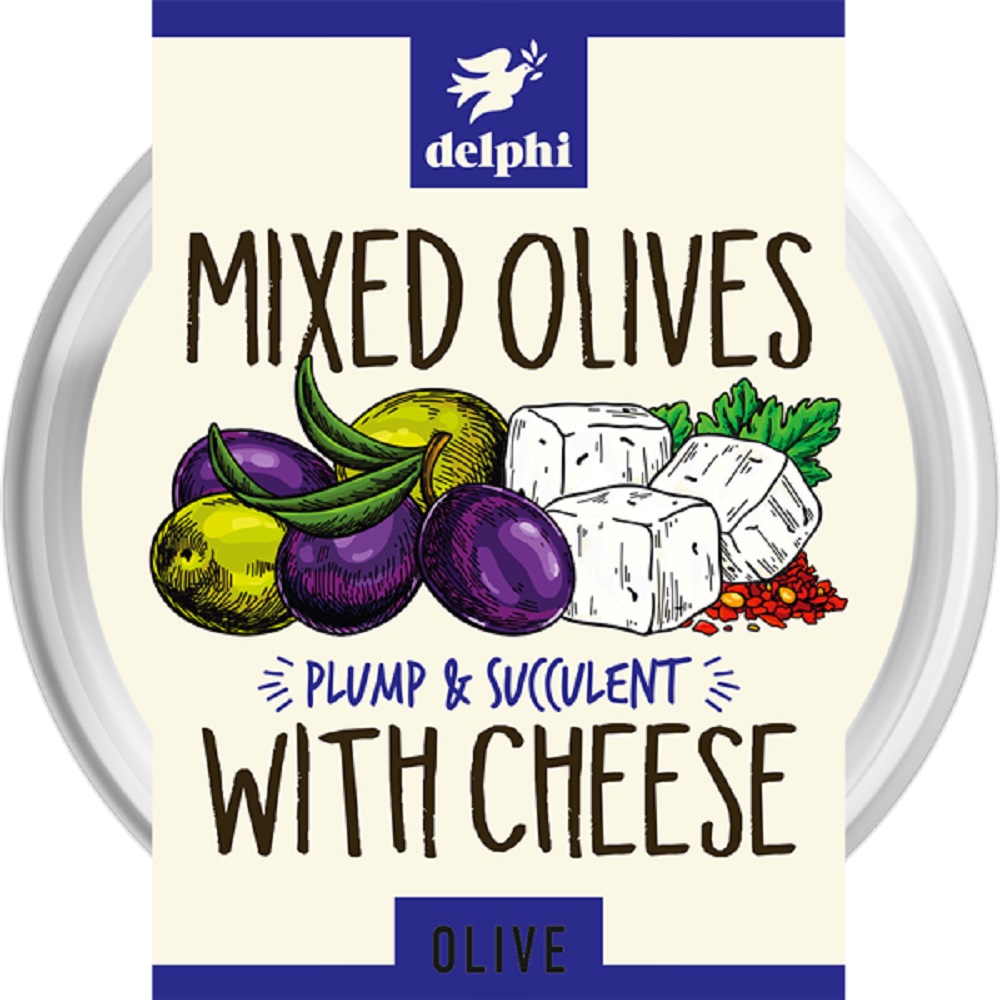 Mixed Olives with White Cheese