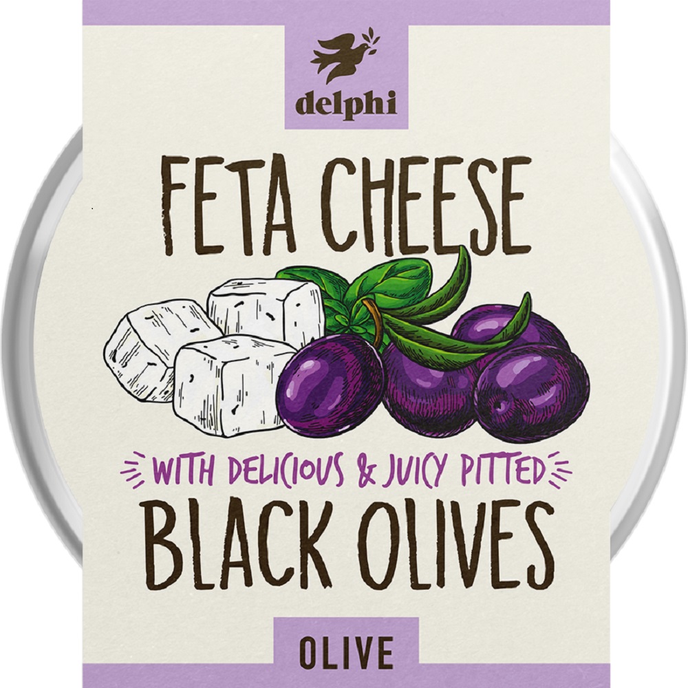 Black Olives with Feta Cheese