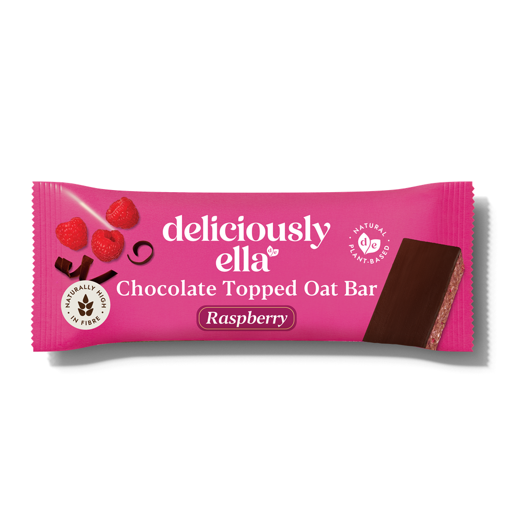 Raspberry Choc Topped Oat Bar