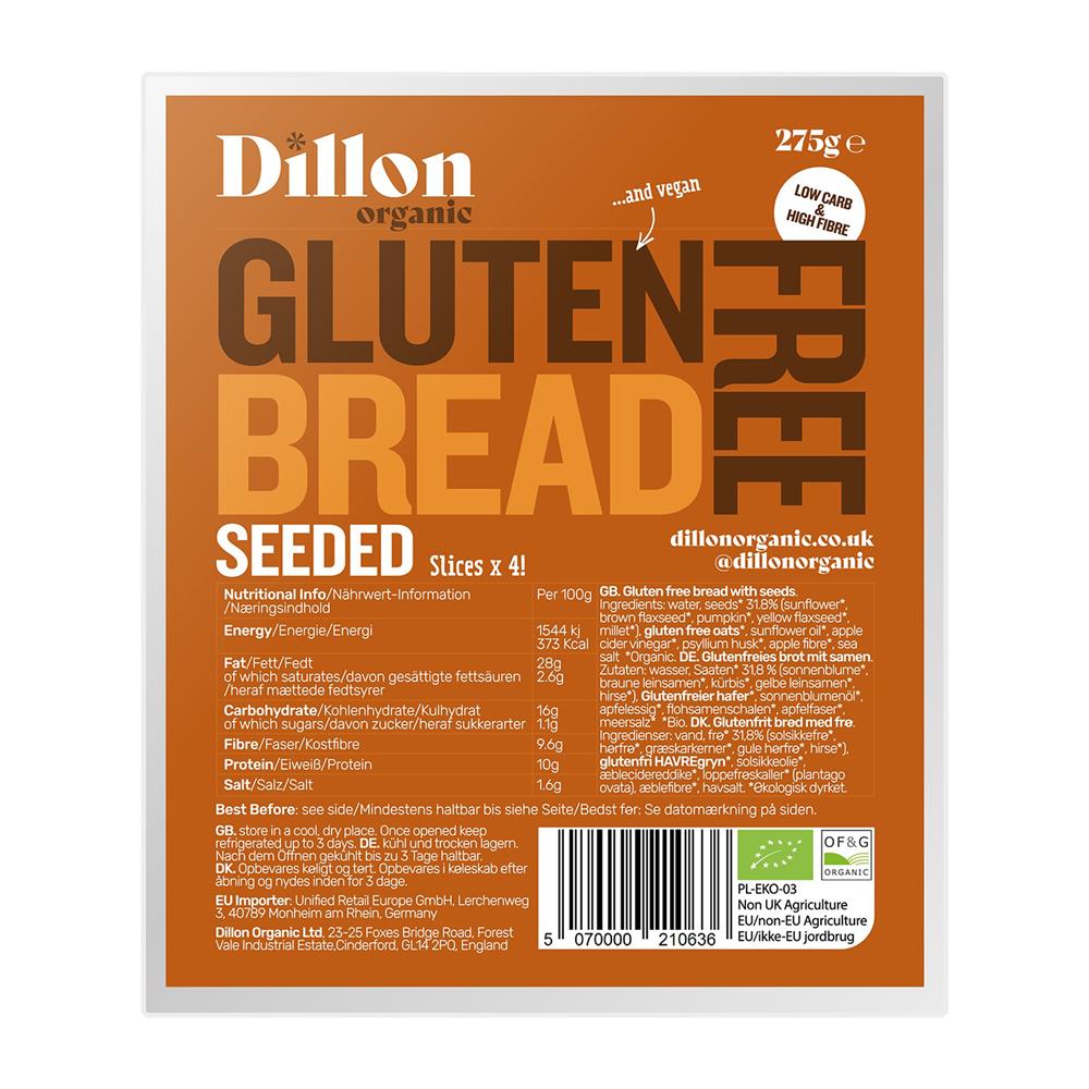 Gluten Free Seeded Bread