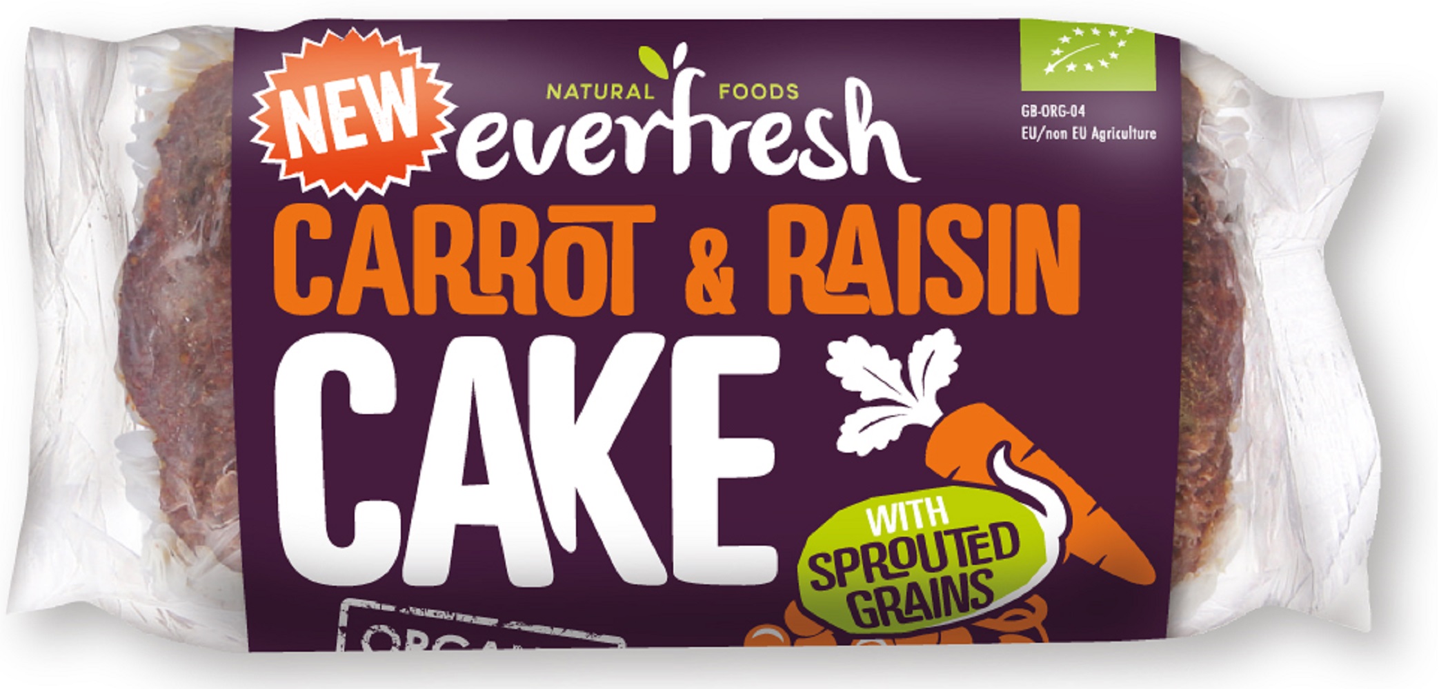Org Sprouted CarrotRaisin Cake