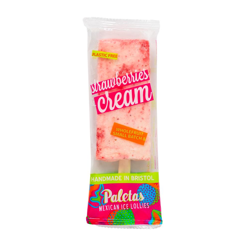 Strawberries & Cream Ice Lolly
