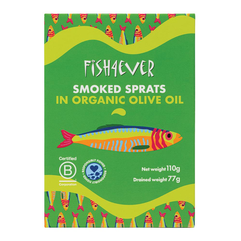 Smoked Sprats in Org Olive Oil