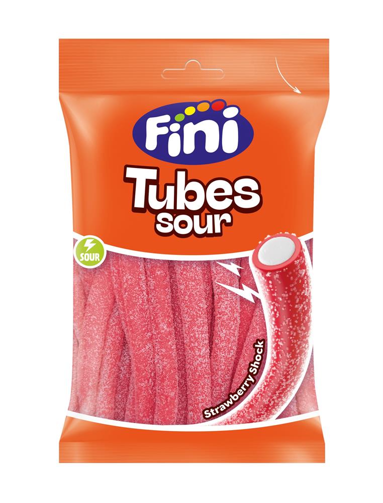 Sour Strawberry Tubes