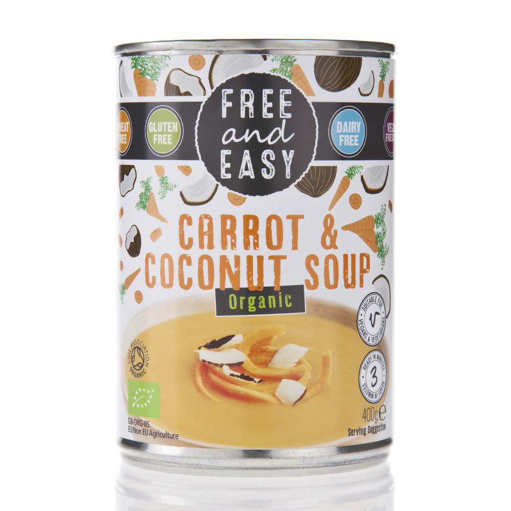 Organic Carrot & Coconut Soup