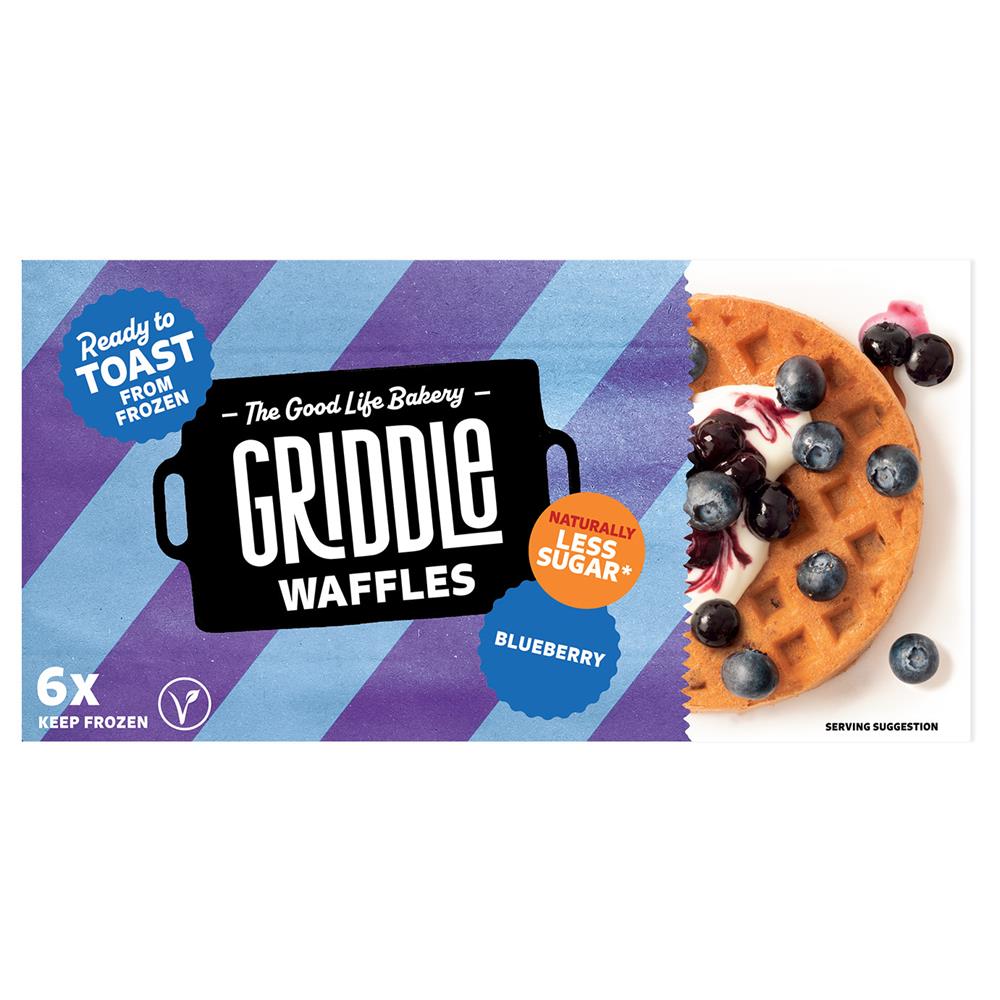 Blueberry Vegan Waffles