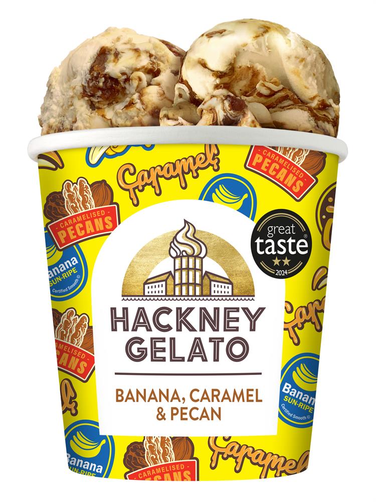 Banana Caramel & Pecan Gelato