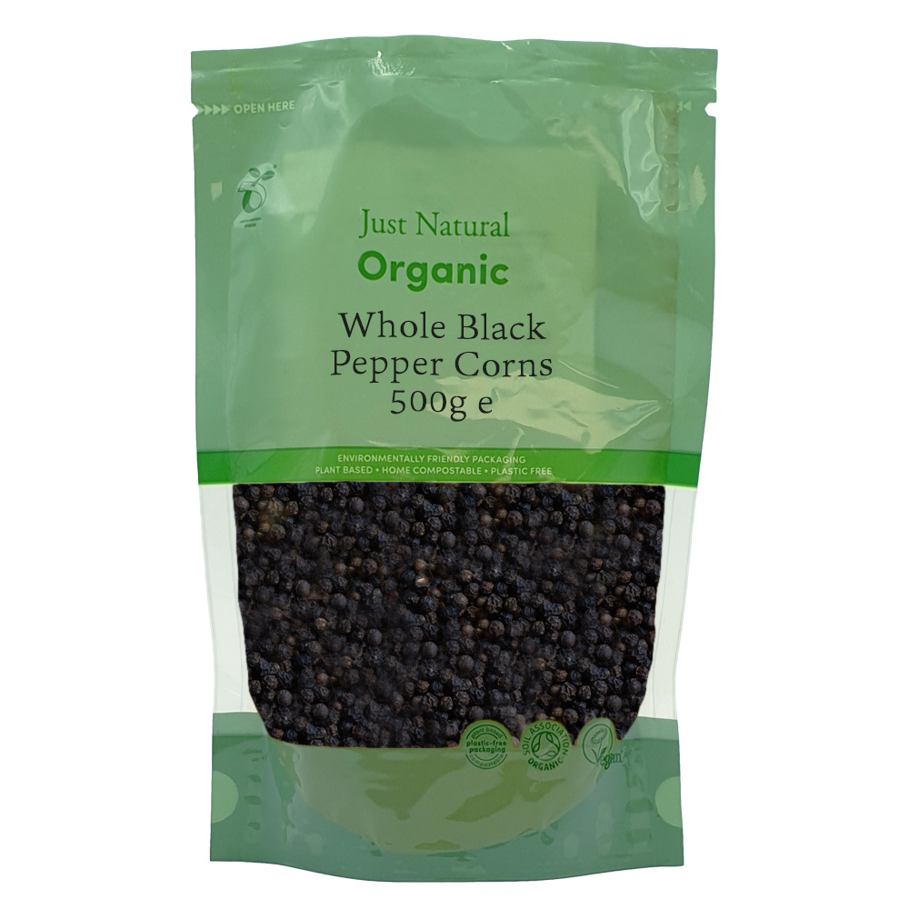 Org Black Peppercorns Whole
