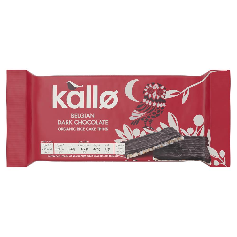 Org Dark Choc Rice Cake Thins