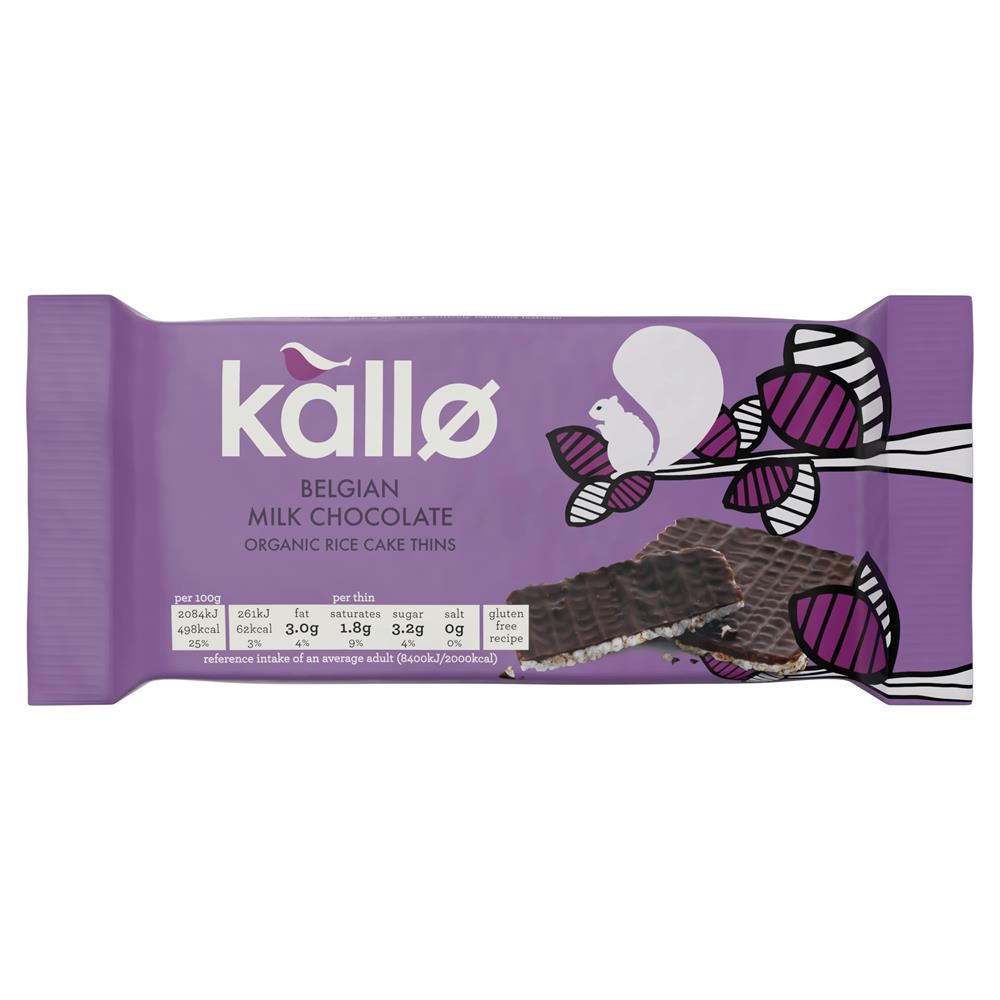 Org Milk Choc Rice Cake Thins