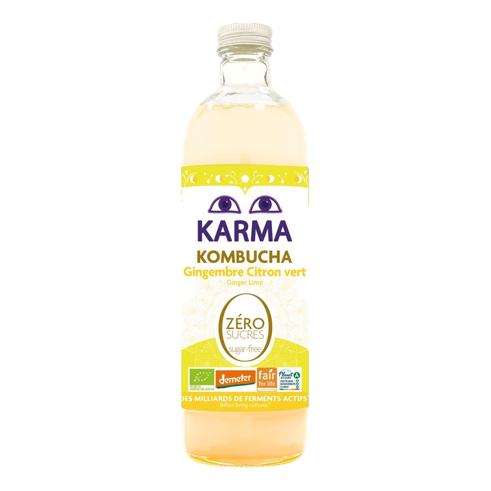 Kombucha 0% Sugar Ginger Lime