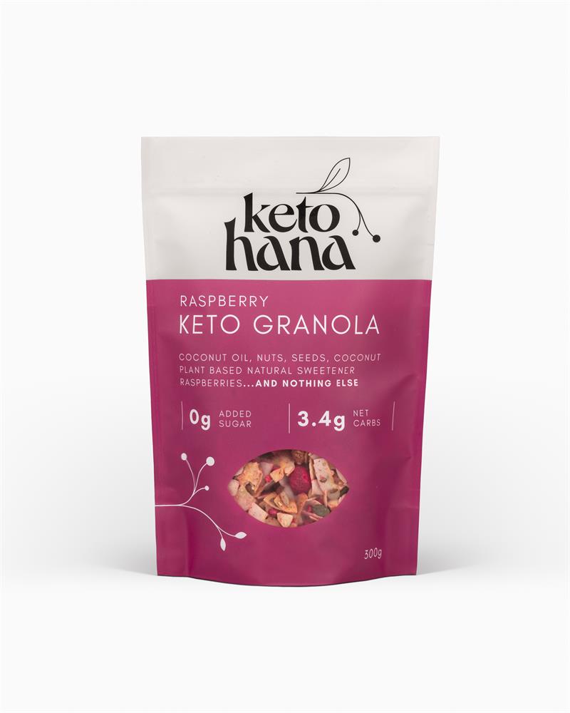 Raspberry Keto Granola