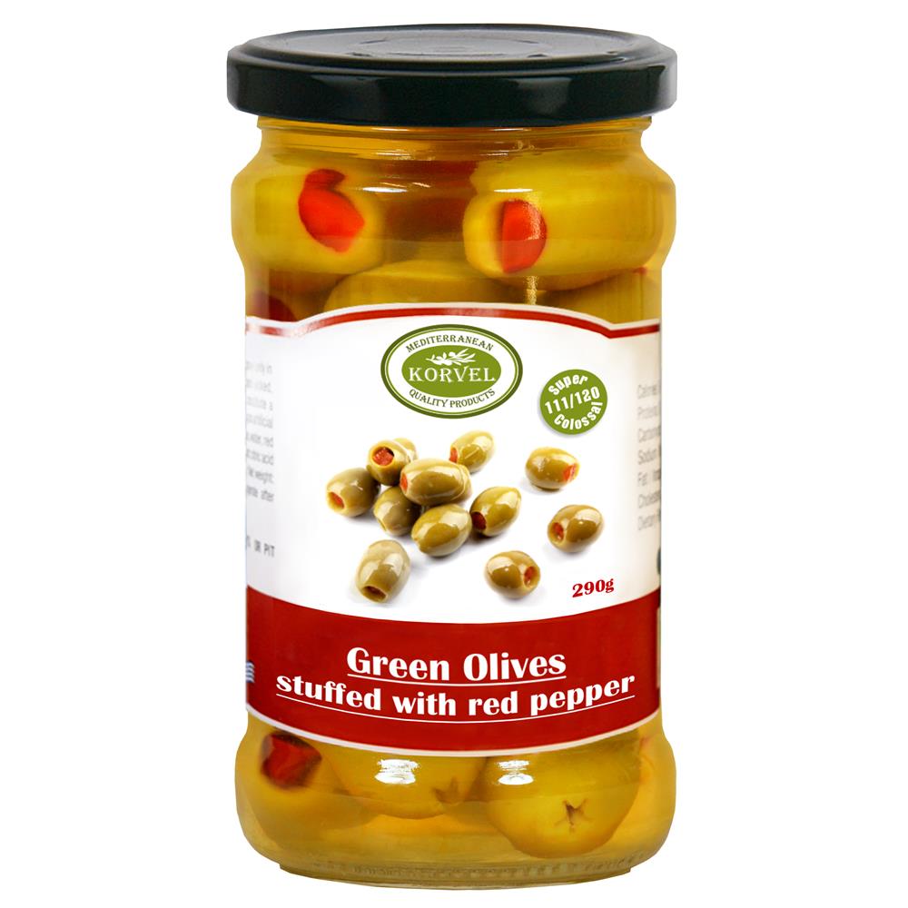 Green Olives with Red Pepper