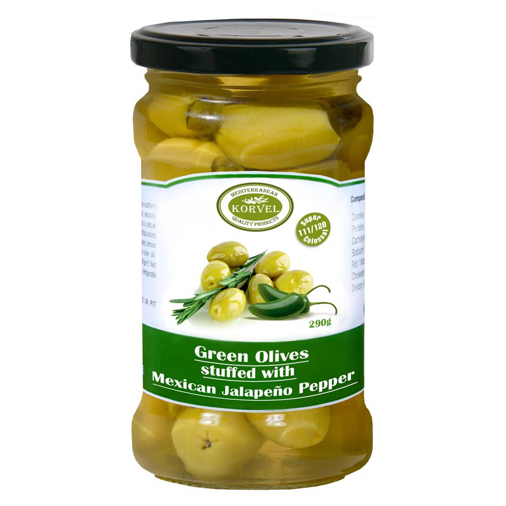 Green Olives with Jalapeno