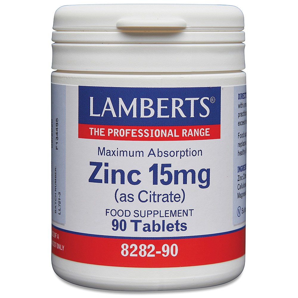 Zinc 15mg (as Citrate)