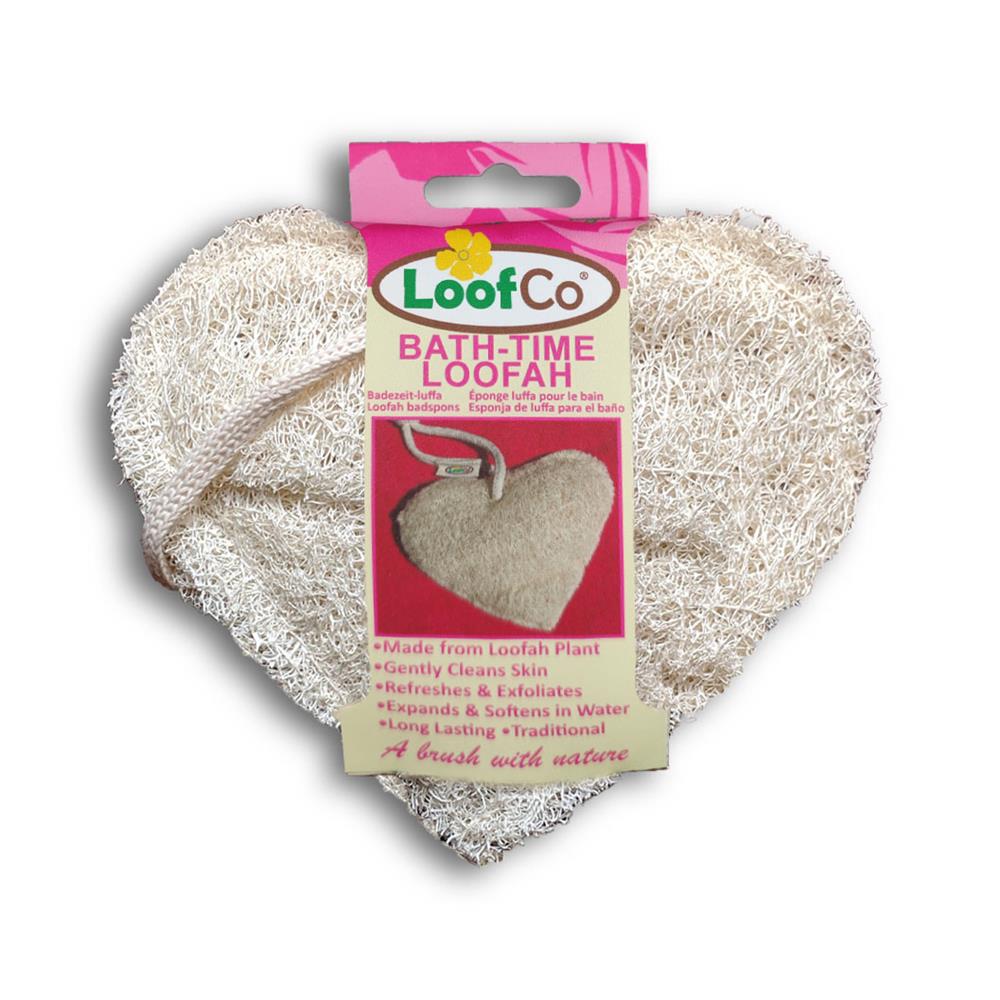 Bath-Time Loofah Heart
