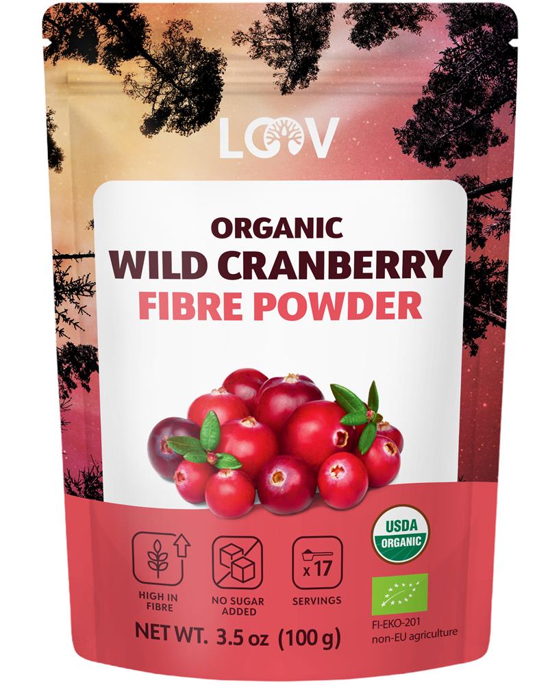 Org Cranberry Fiber Powder