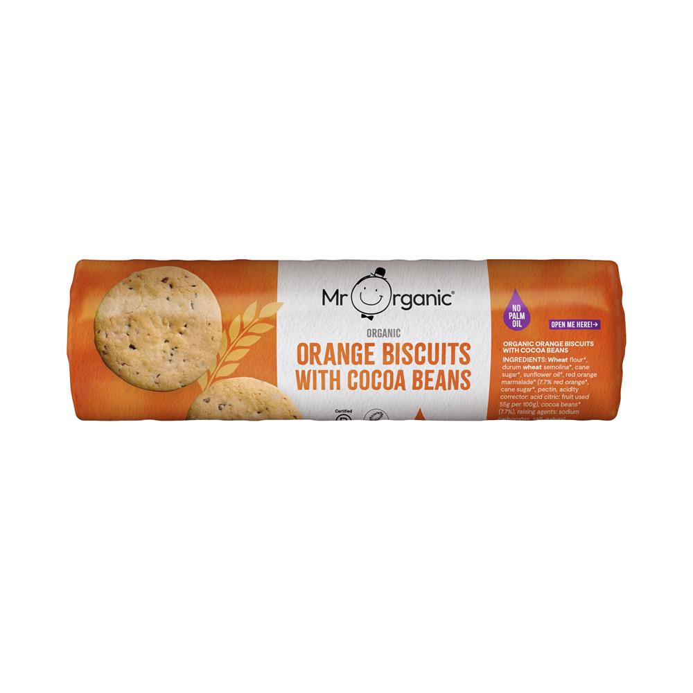 Orange Biscuits & Cocoa beans