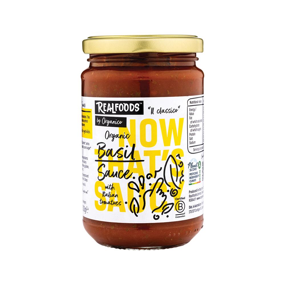 Org Tomato & Basil Sauce