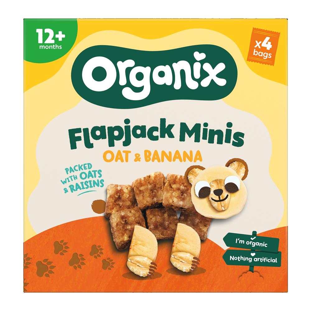 Organix Oat/Bana Flapjack Mini