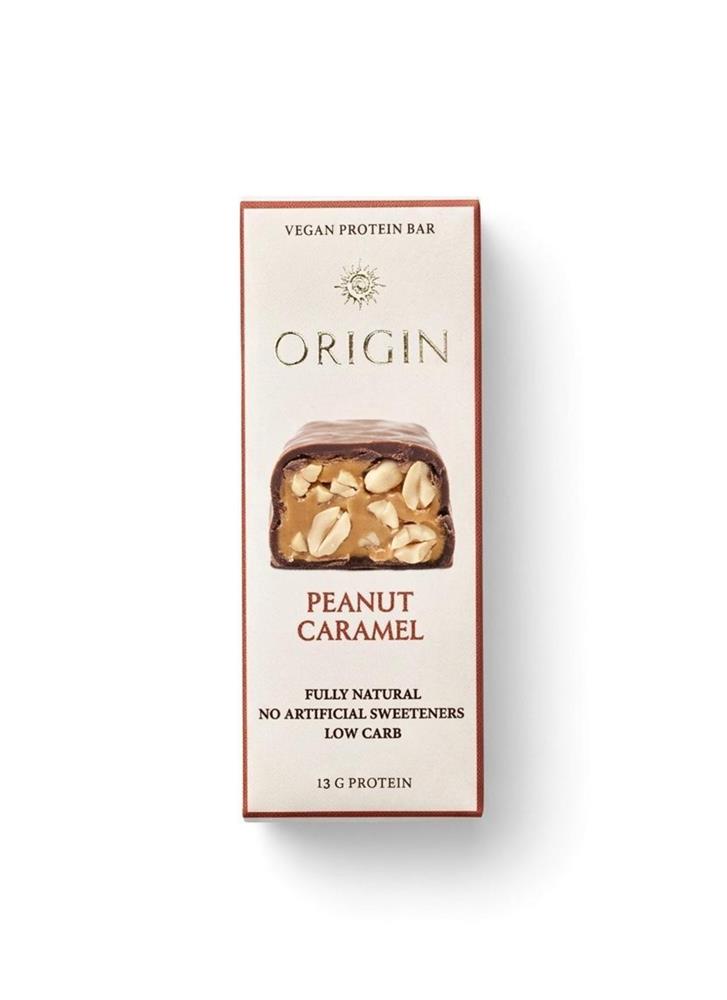 Vegan Protein Bar Peanut Caram