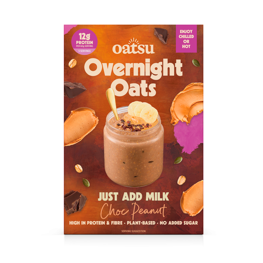 Choc Peanut Overnight Oats