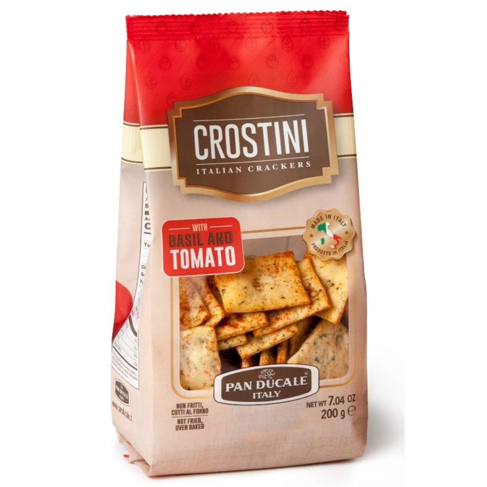 Crostini with Basil and Tomato