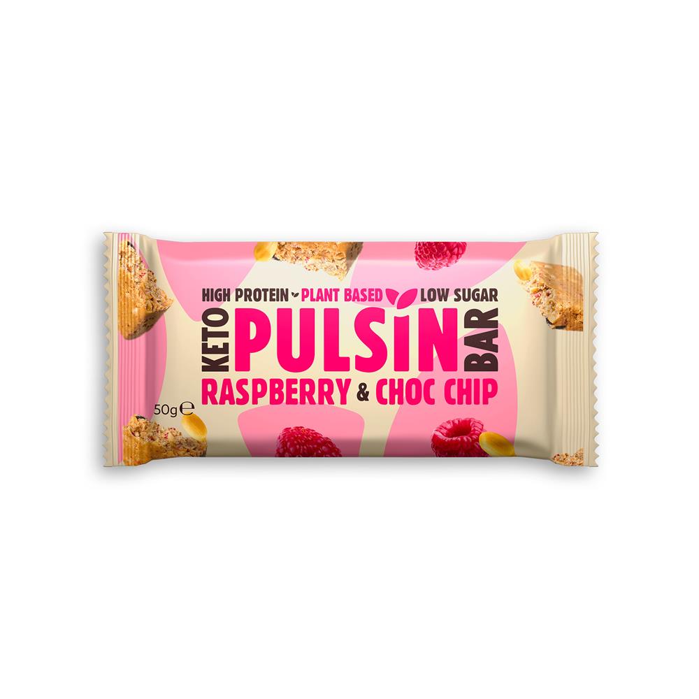 Raspberry Choc Chip Keto Bar