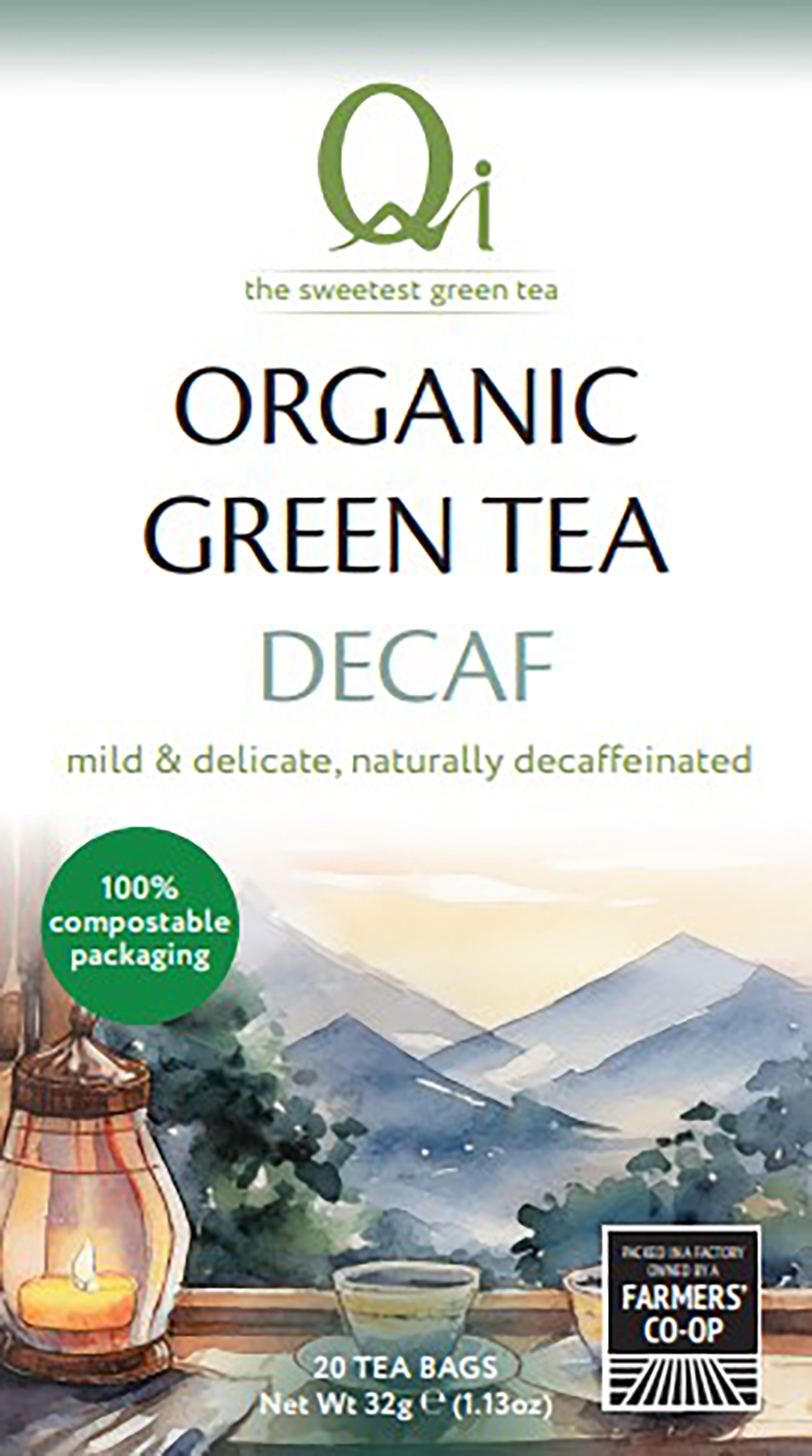 Org Decaffeinated Green Tea