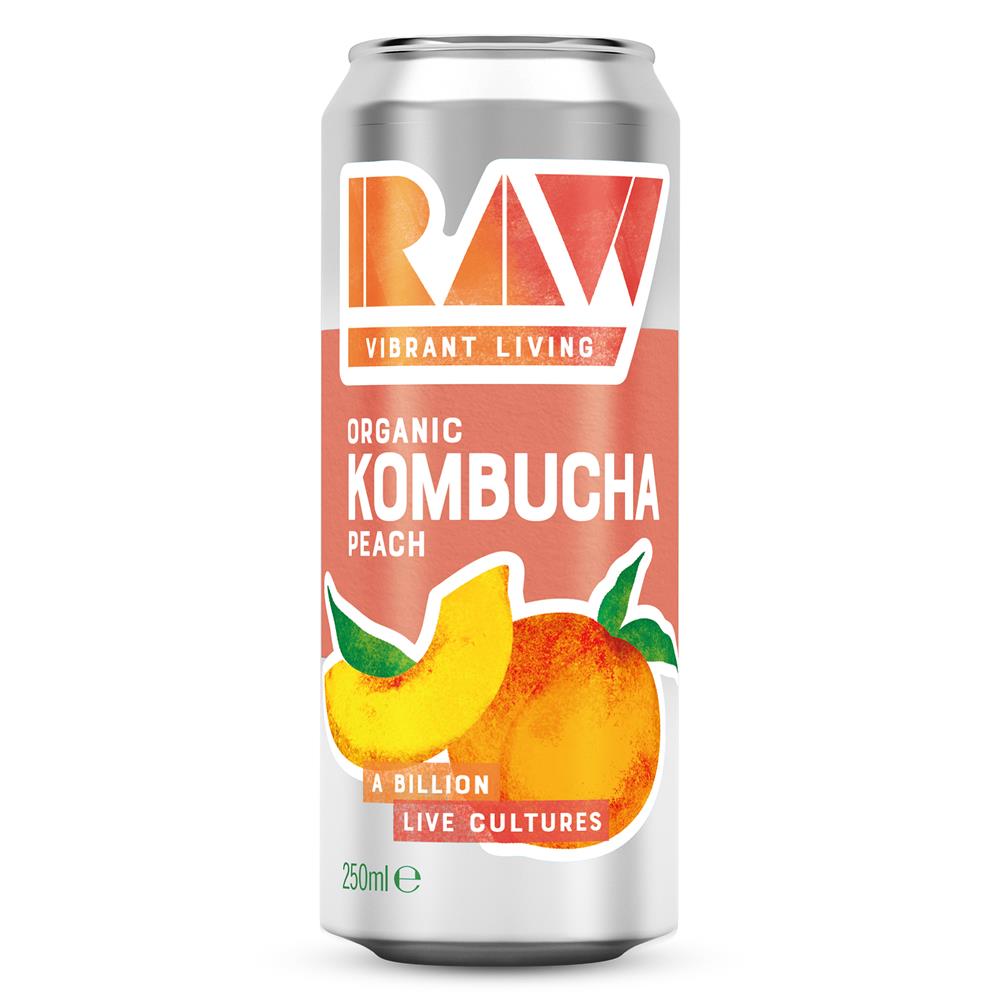 Org RAW Peach Kombucha