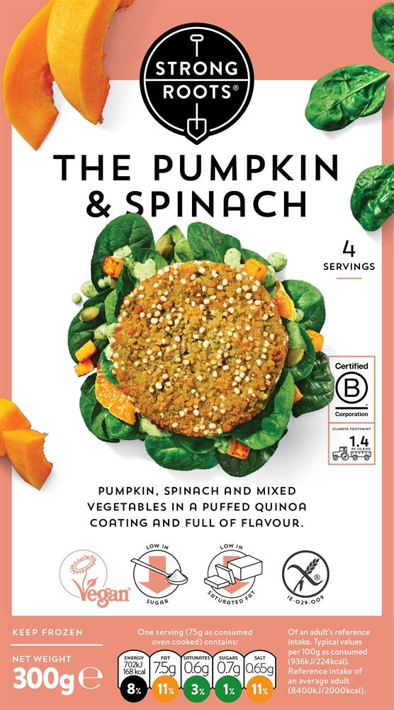 The Pumpkin & Spinach Burger