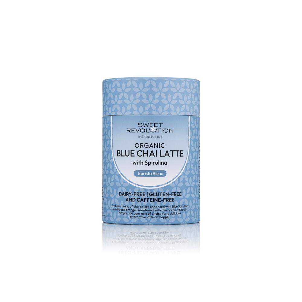 Blue Chai Latte with Spirulina