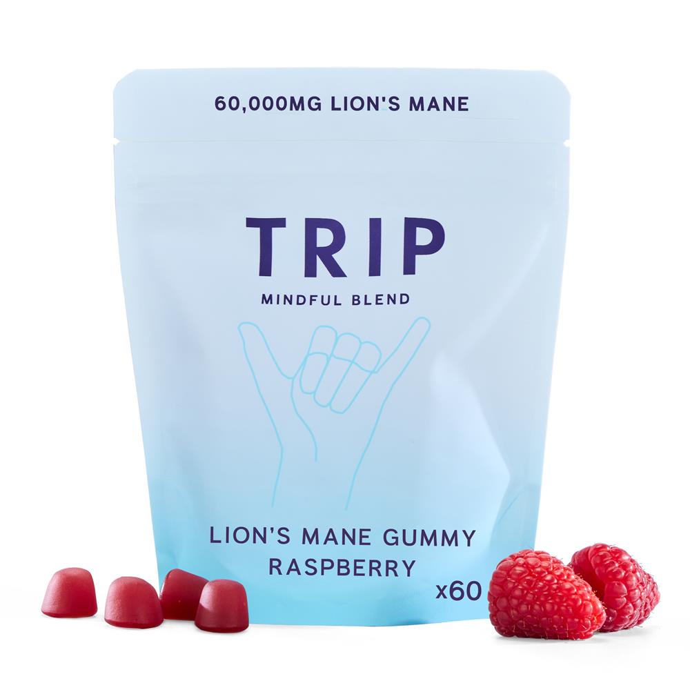 Raspberry Lions Mane Gummies