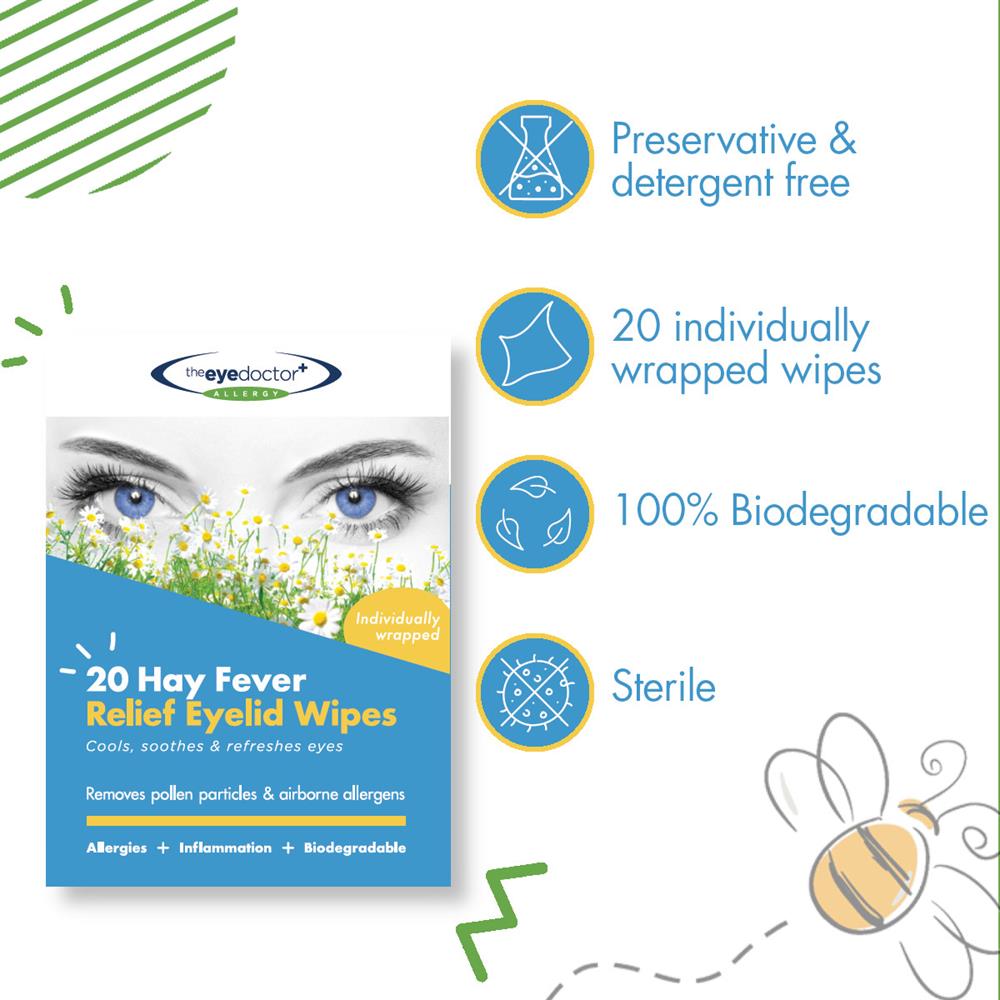 Allergy Relief Eyelid Wipes 20