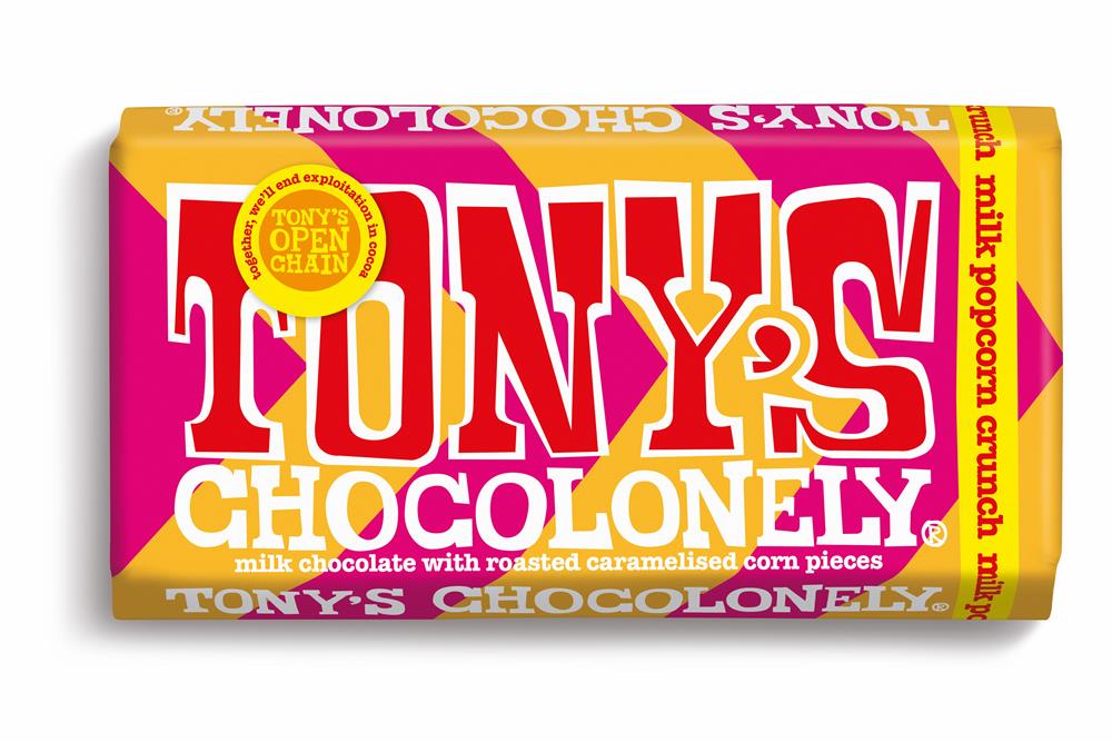 Tony's Milk Choc Popcorn Bar
